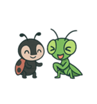 カマキリとてんとう虫の物語（個別スタンプ：1）