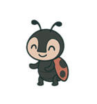 カマキリとてんとう虫の物語（個別スタンプ：19）
