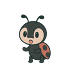カマキリとてんとう虫の物語（個別スタンプ：24）
