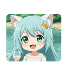 文字無しみなみちゃんスタンプ①（個別スタンプ：4）