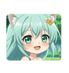 文字無しみなみちゃんスタンプ①（個別スタンプ：8）