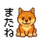 柴犬のドットスタンプ☆日常（個別スタンプ：32）