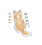 雑種犬春のイラストスタンプ大きめ（個別スタンプ：3）