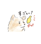 雑種犬春のイラストスタンプ大きめ（個別スタンプ：4）