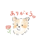 雑種犬春のイラストスタンプ大きめ（個別スタンプ：12）
