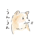 雑種犬春のイラストスタンプ大きめ（個別スタンプ：30）