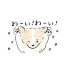雑種犬春のイラストスタンプ大きめ（個別スタンプ：32）