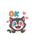 くろねこ＆しろねこ日記だ（個別スタンプ：13）