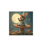 キノコ.ウサギ.森星..Mushroom.Rabbit.（個別スタンプ：2）