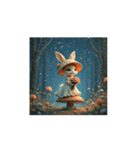 キノコ.ウサギ.森星..Mushroom.Rabbit.（個別スタンプ：6）