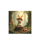 キノコ.ウサギ.森星..Mushroom.Rabbit.（個別スタンプ：7）