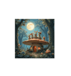キノコ.ウサギ.森星..Mushroom.Rabbit.（個別スタンプ：8）