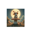 キノコ.ウサギ.森星..Mushroom.Rabbit.（個別スタンプ：10）