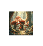 キノコ.ウサギ.森星..Mushroom.Rabbit.（個別スタンプ：13）