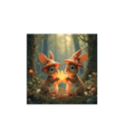 キノコ.ウサギ.森星..Mushroom.Rabbit.（個別スタンプ：14）