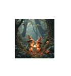 キノコ.ウサギ.森星..Mushroom.Rabbit.（個別スタンプ：16）