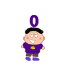 ぼっくちゃんの数字スタンプ（個別スタンプ：1）