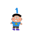 ぼっくちゃんの数字スタンプ（個別スタンプ：2）