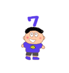 ぼっくちゃんの数字スタンプ（個別スタンプ：8）