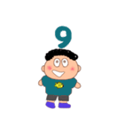 ぼっくちゃんの数字スタンプ（個別スタンプ：10）