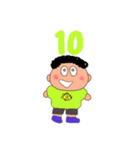 ぼっくちゃんの数字スタンプ（個別スタンプ：11）