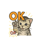 ちび大豆くん_猫スタンプ（個別スタンプ：5）