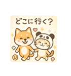 柴犬こてつと猫てちのBIGスタンプ（個別スタンプ：3）