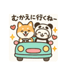 柴犬こてつと猫てちのBIGスタンプ（個別スタンプ：9）