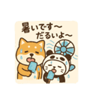 柴犬こてつと猫てちのBIGスタンプ（個別スタンプ：11）