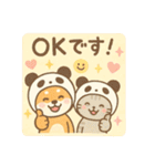 柴犬こてつと猫てちのBIGスタンプ（個別スタンプ：13）