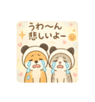 柴犬こてつと猫てちのBIGスタンプ（個別スタンプ：19）