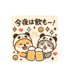 柴犬こてつと猫てちのBIGスタンプ（個別スタンプ：23）