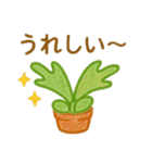 多肉植物と毎日使える言葉 クレヨン（個別スタンプ：12）