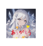 擬人化シリーズですが？水晶ちゃんver.（個別スタンプ：6）