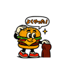 アメコミ風ハンバーガーくん（個別スタンプ：2）