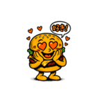 アメコミ風ハンバーガーくん（個別スタンプ：15）