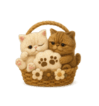 エキゾチックショートヘア風・花篭スタンプ（個別スタンプ：7）