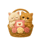 エキゾチックショートヘア風・花篭スタンプ（個別スタンプ：8）