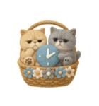 エキゾチックショートヘア風・花篭スタンプ（個別スタンプ：10）