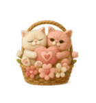 エキゾチックショートヘア風・花篭スタンプ（個別スタンプ：19）