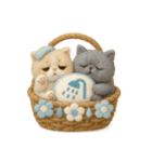 エキゾチックショートヘア風・花篭スタンプ（個別スタンプ：31）