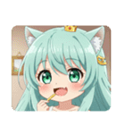 文字無しみなみちゃんプレミアムスタンプ（個別スタンプ：17）