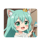 文字無しみなみちゃんプレミアムスタンプ（個別スタンプ：22）