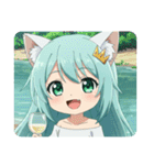 文字無しみなみちゃんプレミアムスタンプ（個別スタンプ：34）