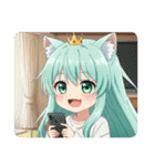 文字無しみなみちゃんプレミアムスタンプ（個別スタンプ：40）