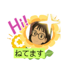 夜中に電話用（笑顔でおこ）スタンプ♡（個別スタンプ：6）