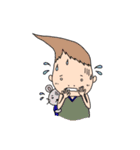 変な髪の者 夏（個別スタンプ：6）