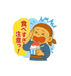 ゆるっと小坊主～夏の開運スタンプ～（個別スタンプ：3）