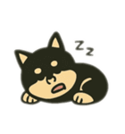 うるせえーアヒルVSやさしい黒柴のカップル（個別スタンプ：19）