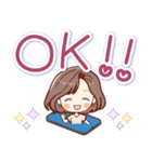 ずっと使える♡やさしい大きな文字（個別スタンプ：7）